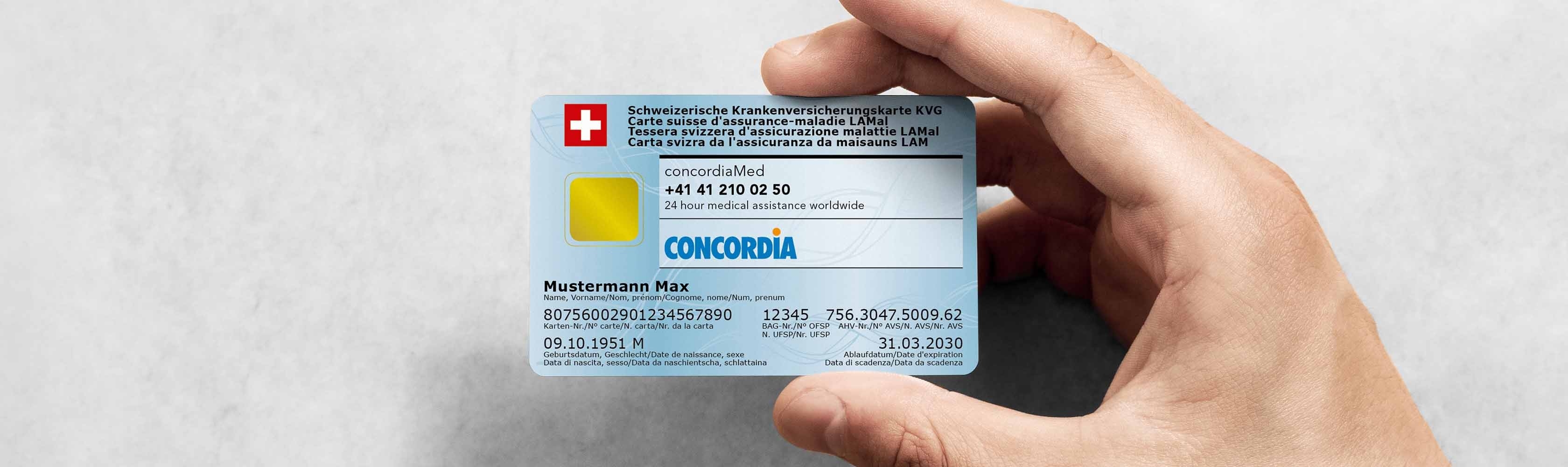 CONCORDIA - Europäische Krankenversicherungskarte