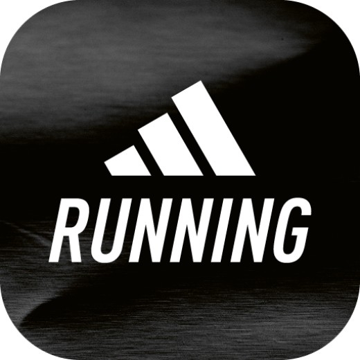 “Running” written under three white lines against a black background
